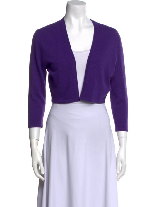 Neiman Marcus Cashmere Open Front Sweater