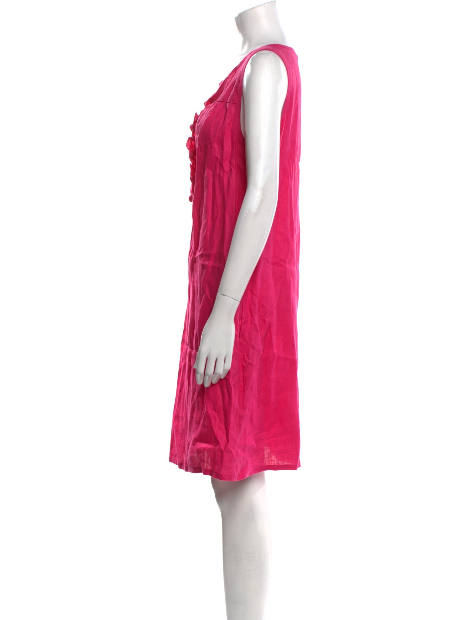 Neiman Marcus Linen Knee-Length Dress