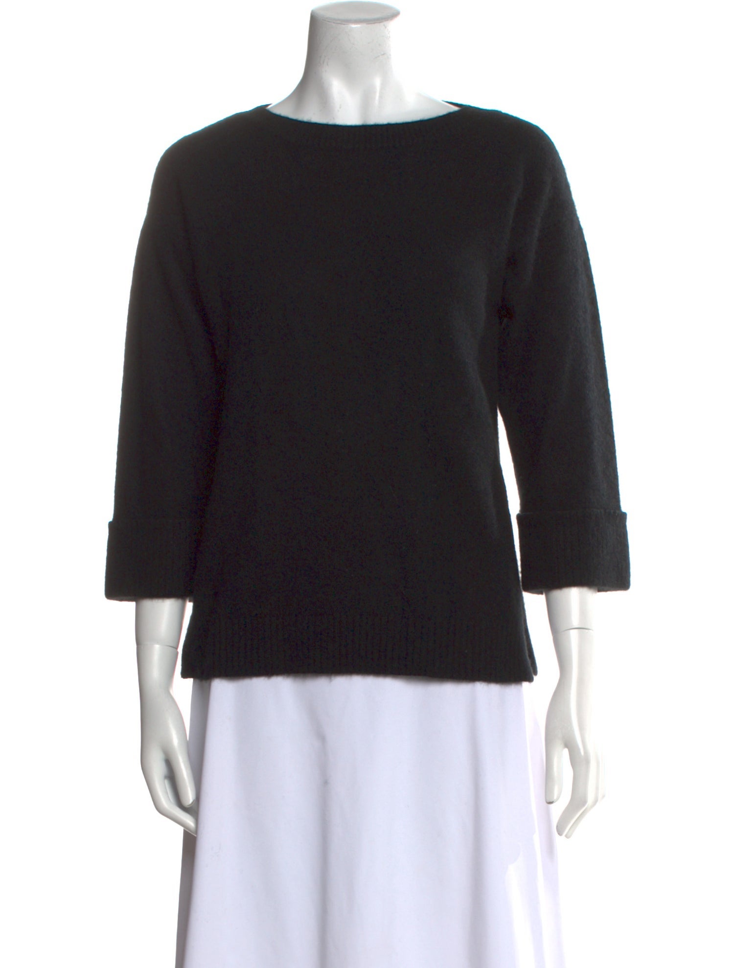 Neiman Marcus Cashmere Bateau Neckline Sweater
