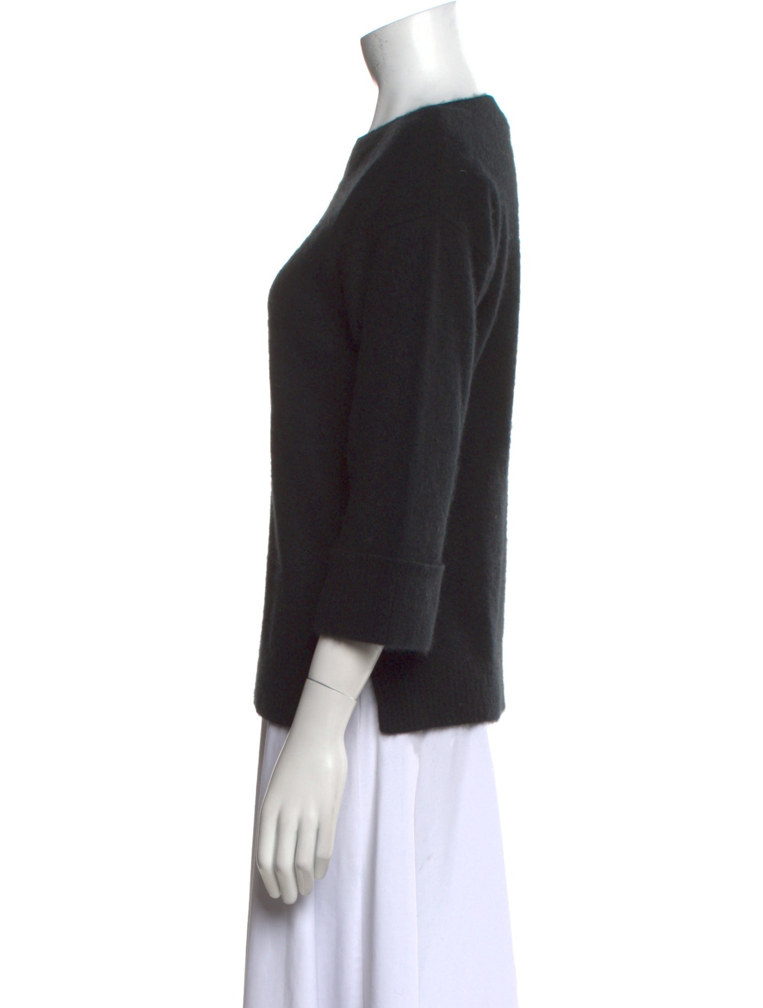 Neiman Marcus Cashmere Bateau Neckline Sweater