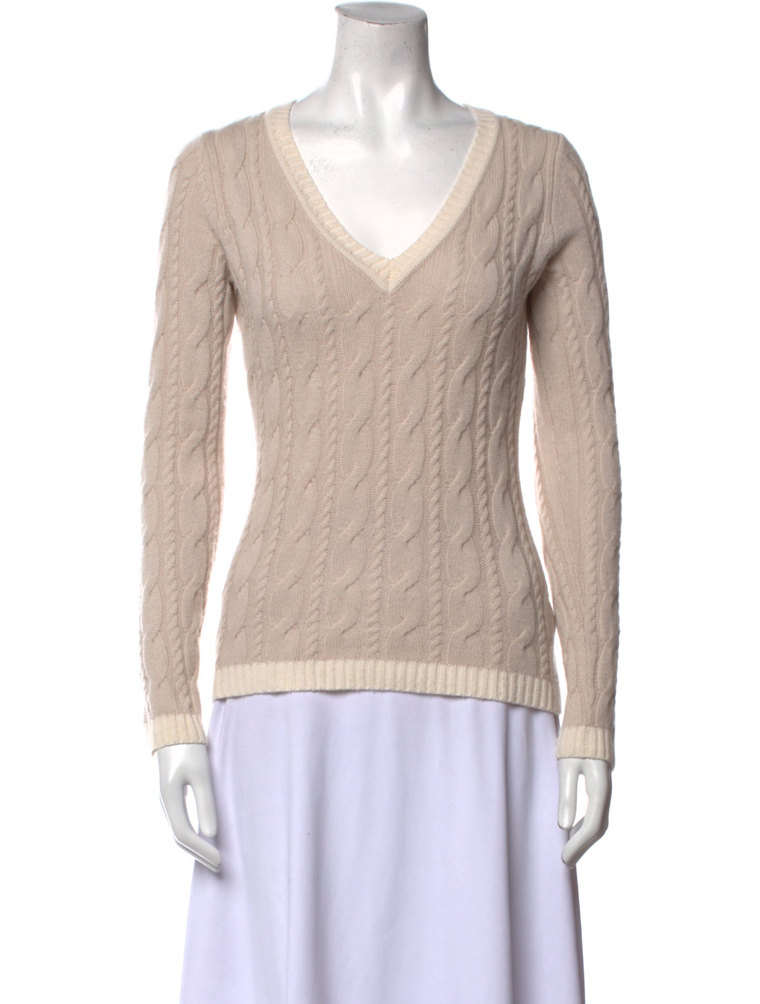 Neiman Marcus Cashmere V-Neck Sweater