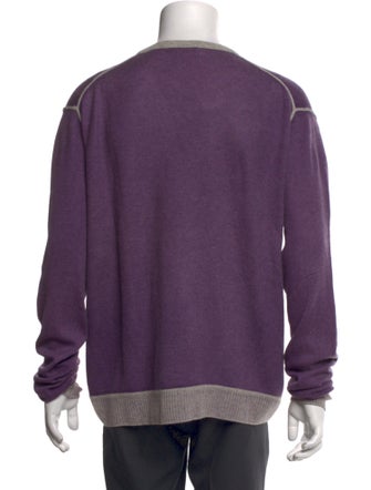 Neiman Marcus Cashmere V-Neck Pullover