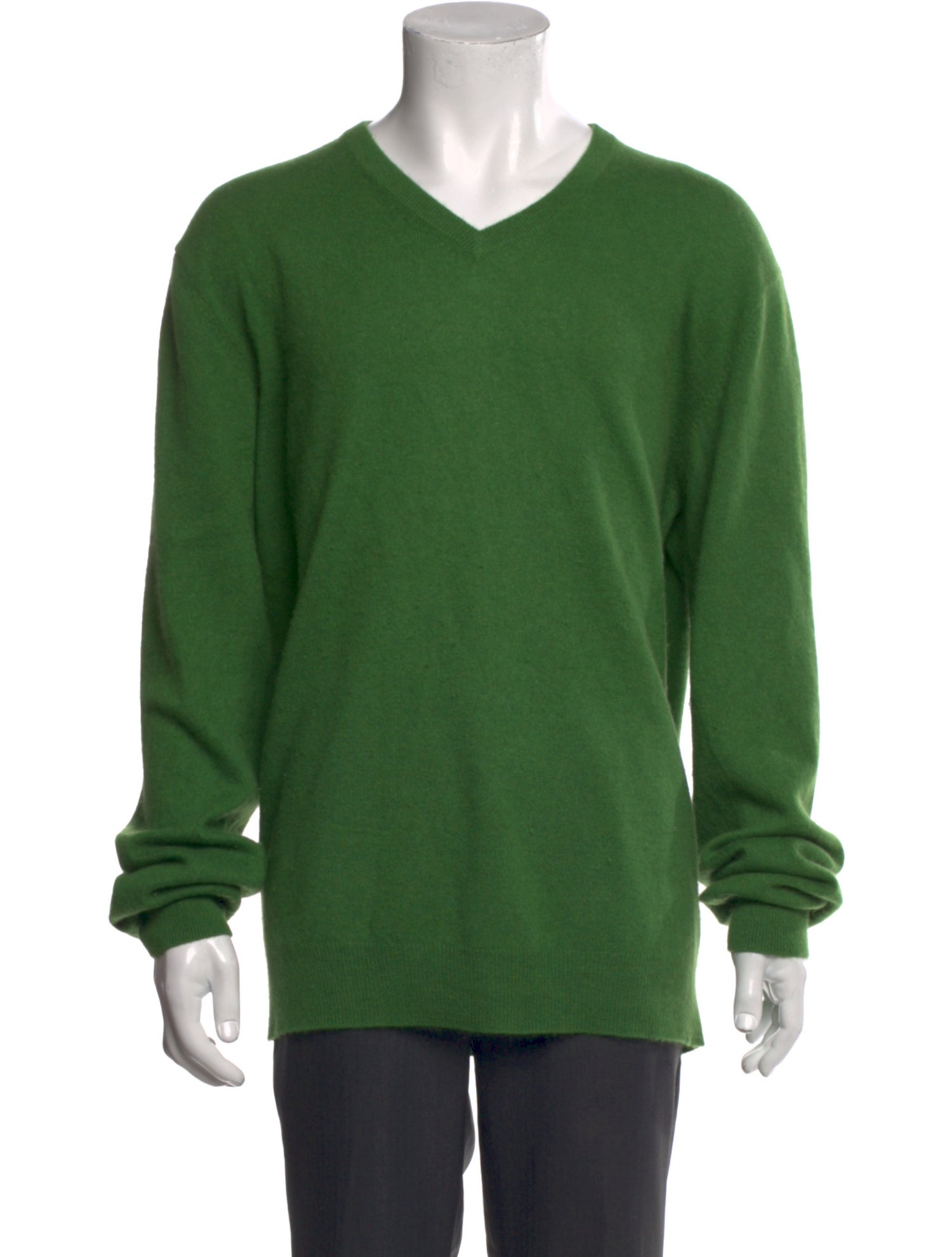 Neiman Marcus Cashmere V-Neck Pullover