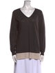 Neiman Marcus Cashmere V-Neck Sweater