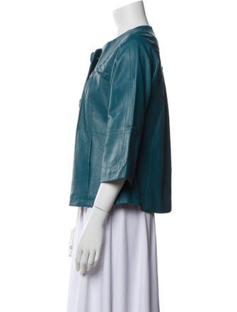 Neiman Marcus Leather Evening Jacket