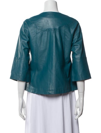 Neiman Marcus Leather Evening Jacket