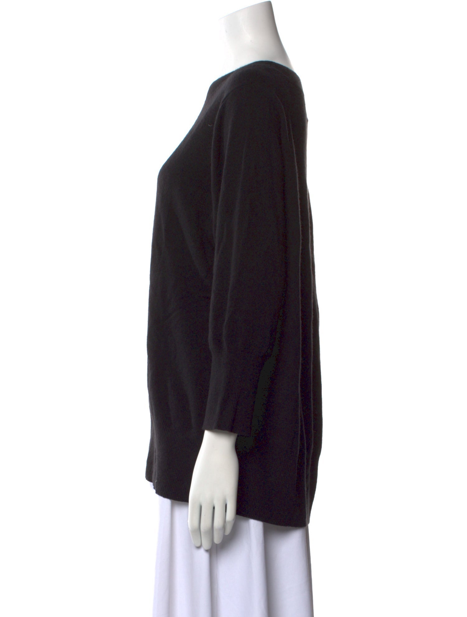 Neiman Marcus Cashmere Bateau Neckline Sweater