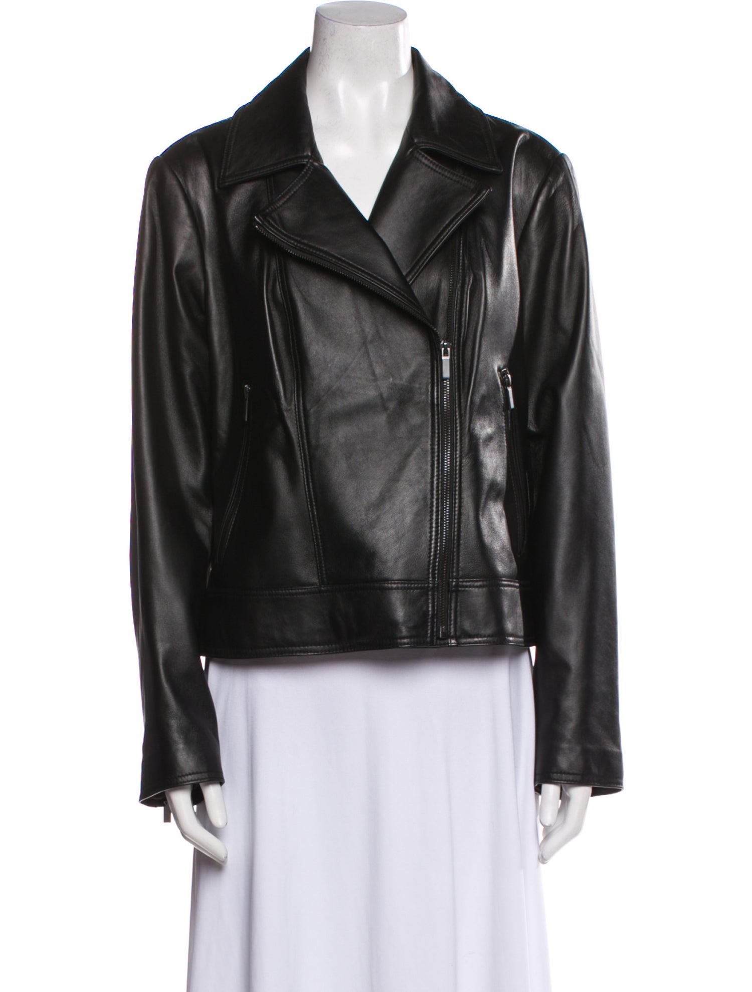 Neiman Marcus Leather Biker Jacket