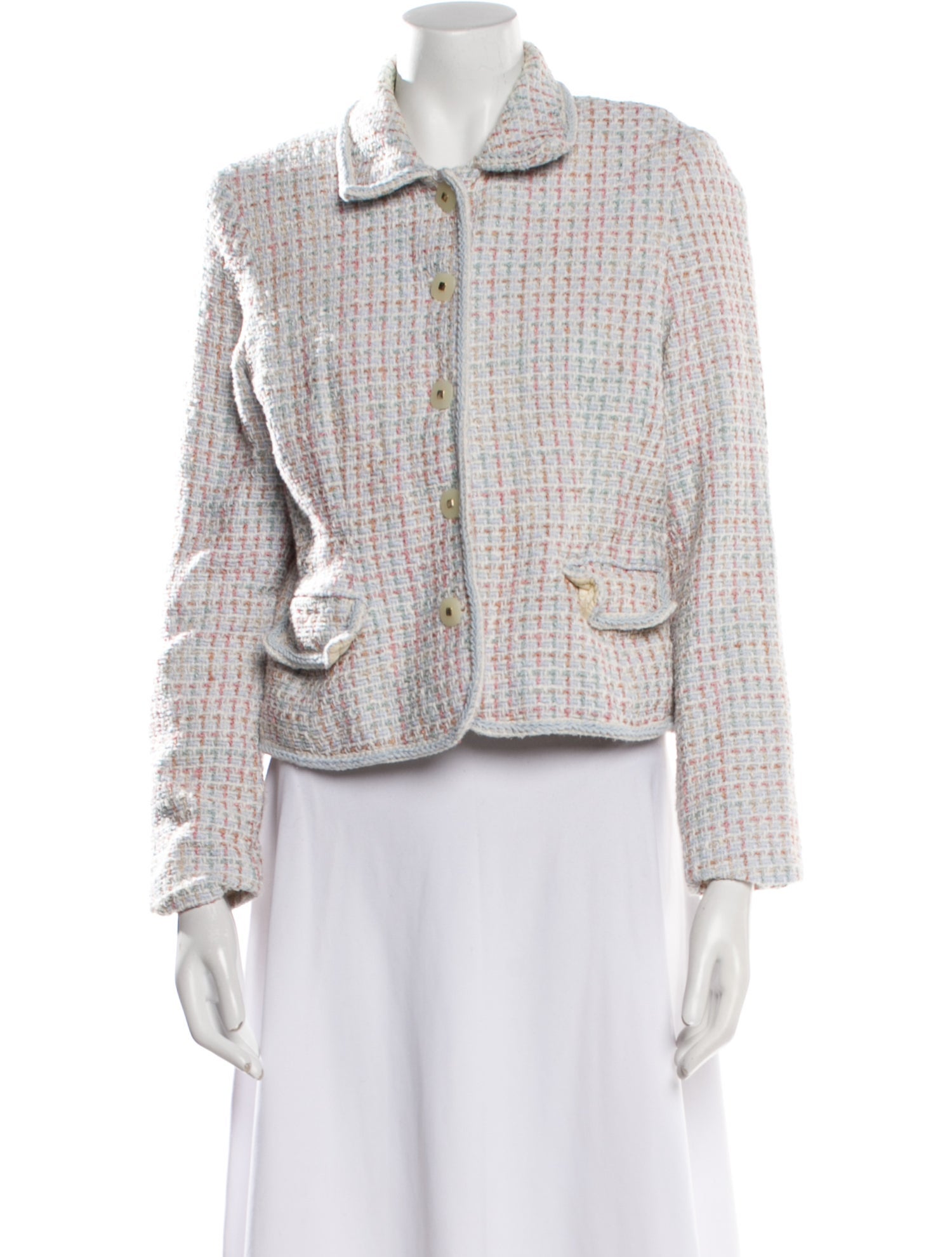 Neiman Marcus Tweed Pattern Evening Jacket