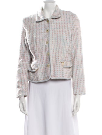 Neiman Marcus Tweed Pattern Evening Jacket