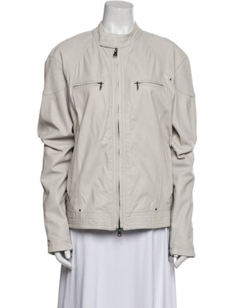 Neiman Marcus Leather Utility Jacket