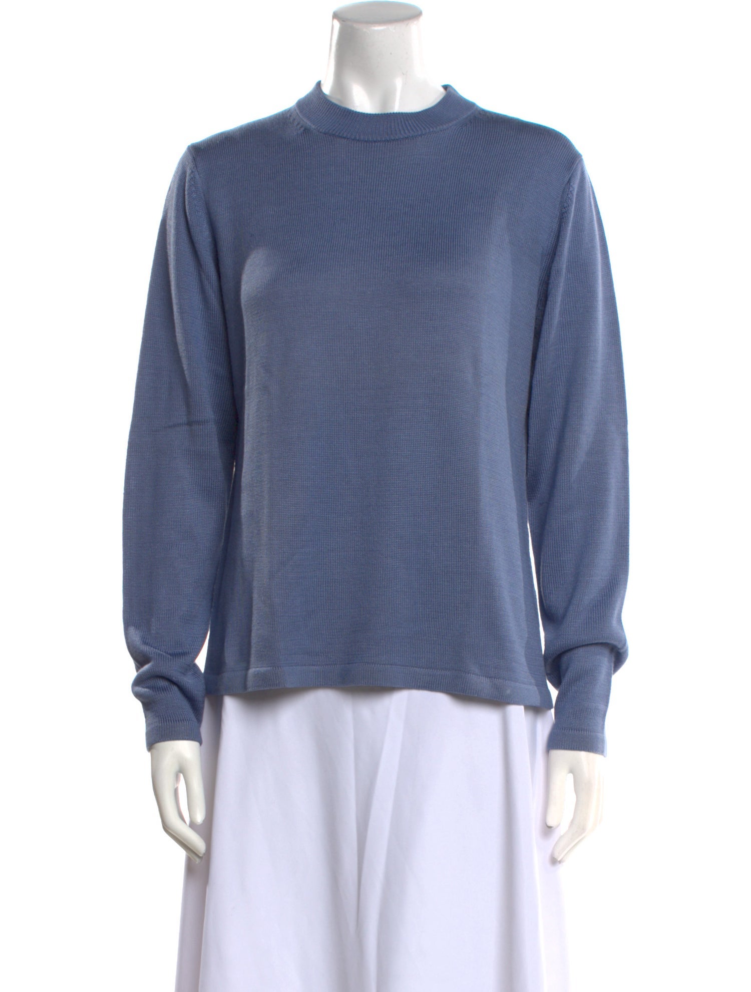 Neiman Marcus Silk Mock Neck Sweater