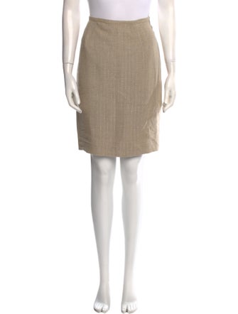 Neiman Marcus Linen Knee-Length Skirt