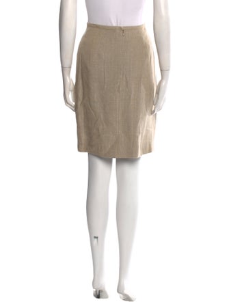 Neiman Marcus Linen Knee-Length Skirt