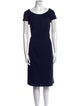 Neiman Marcus Wool Knee-Length Dress