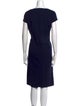 Neiman Marcus Wool Knee-Length Dress