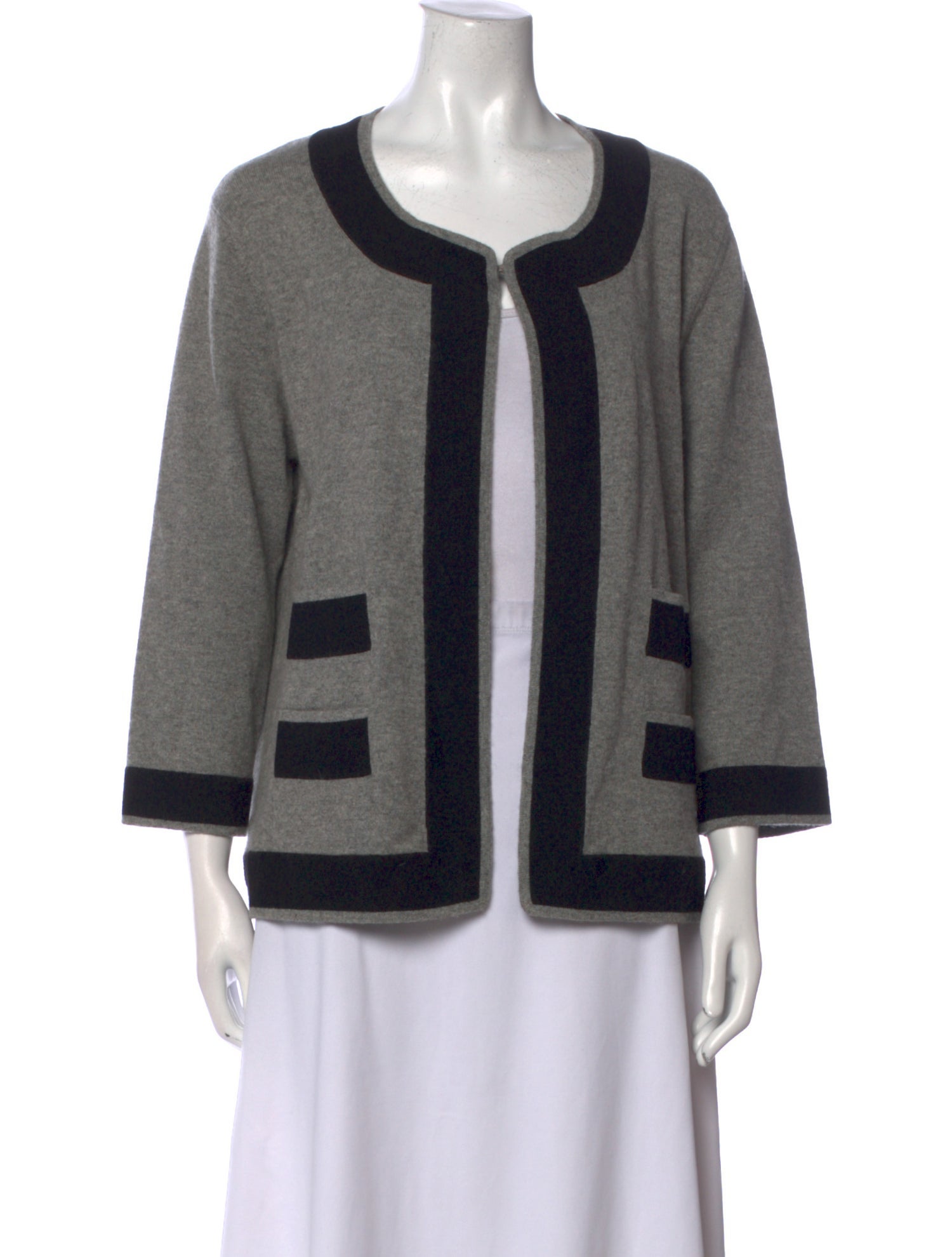 Neiman Marcus Cashmere Striped Sweater