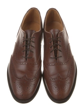 Neiman Marcus Leather Lasercut Accents Dress Loafers