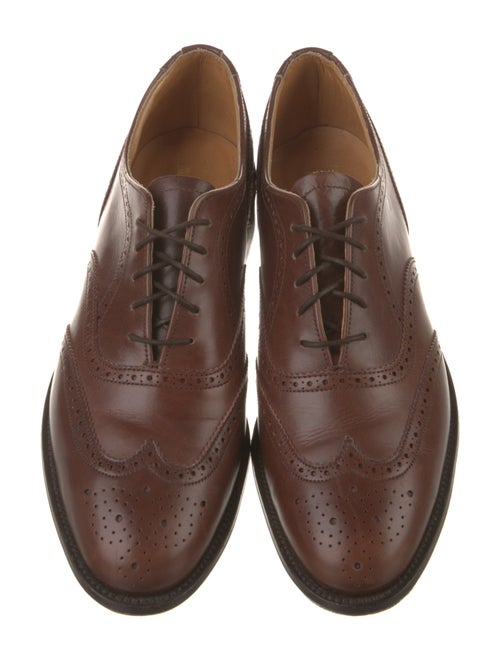 Neiman Marcus Leather Lasercut Accents Dress Loafers