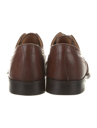 Neiman Marcus Leather Lasercut Accents Dress Loafers