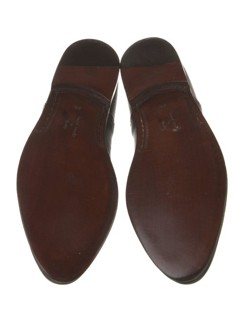 Neiman Marcus Leather Lasercut Accents Loafers