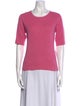 Neiman Marcus Silk Crew Neck T-Shirt