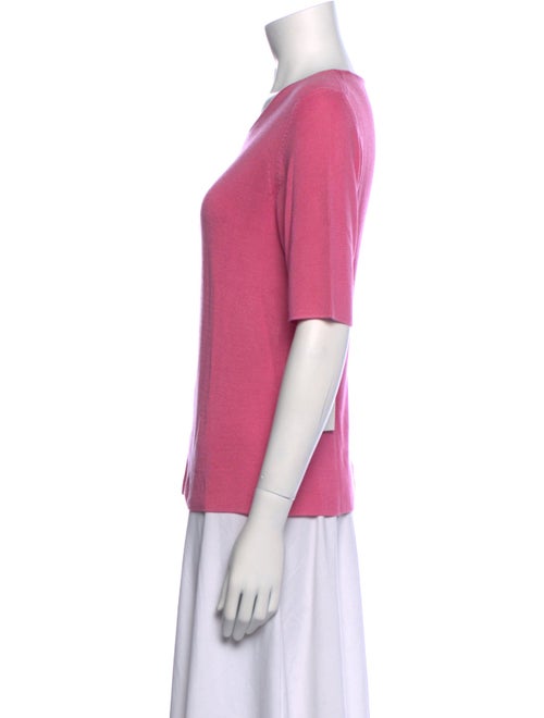 Neiman Marcus Silk Crew Neck T-Shirt