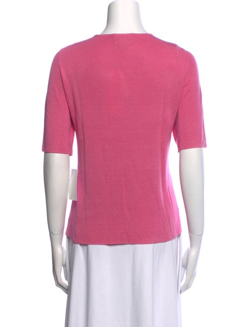 Neiman Marcus Silk Crew Neck T-Shirt