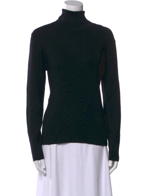 Neiman Marcus Silk Turtleneck Sweatshirt