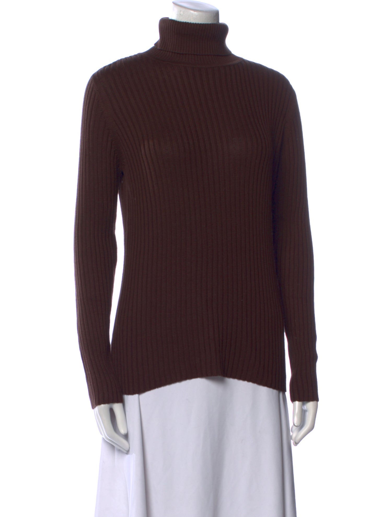 Neiman Marcus Silk Turtleneck Top