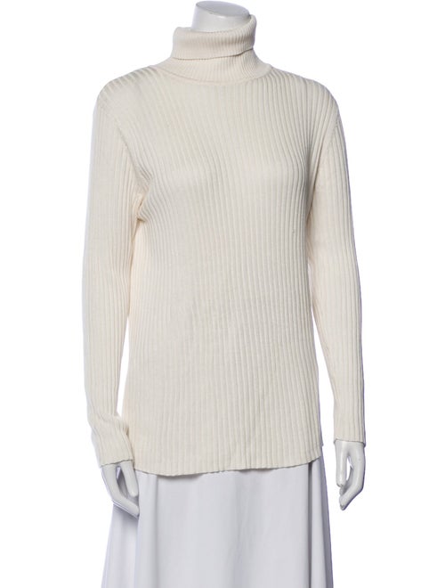 Neiman Marcus Silk Turtleneck Top