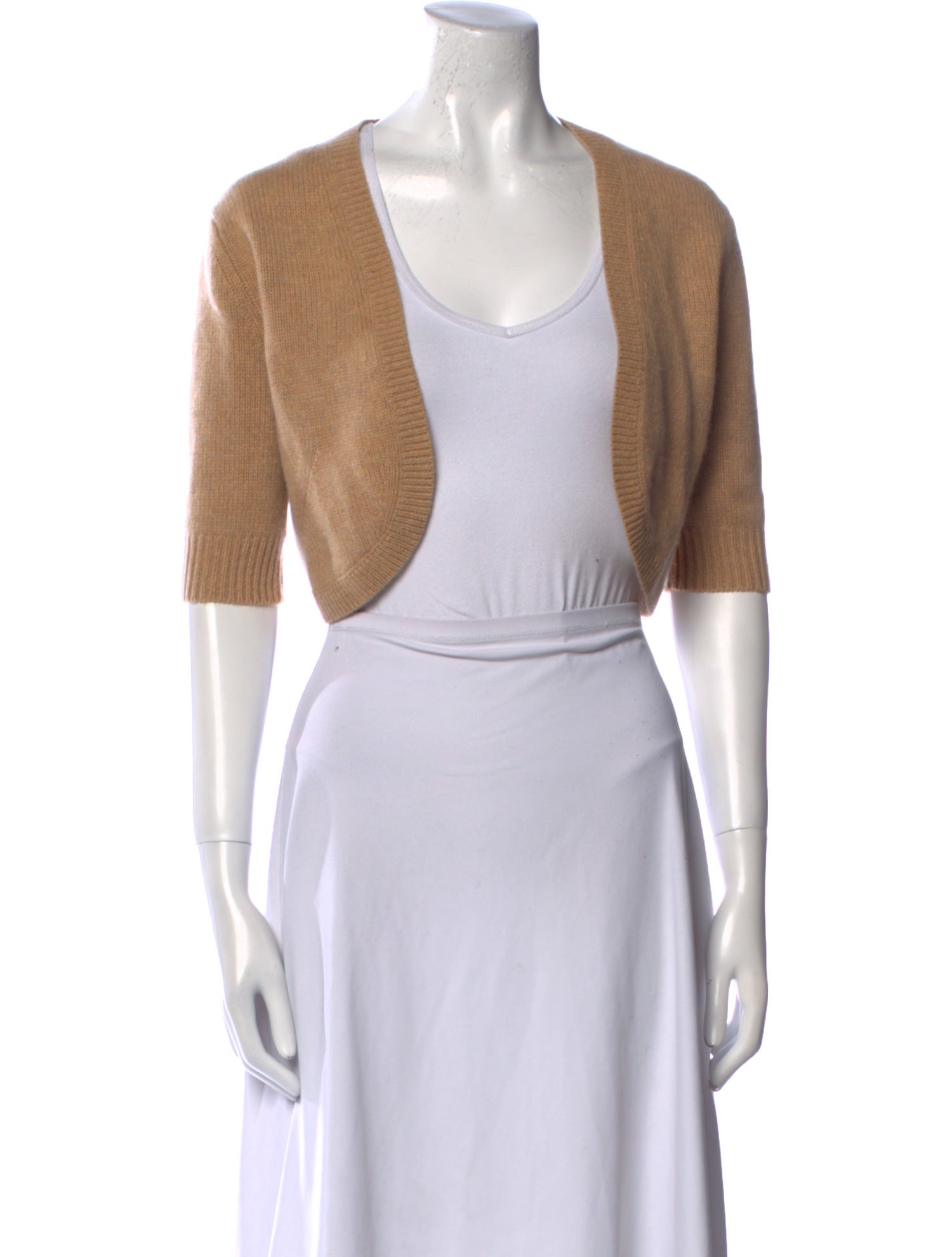 Neiman Marcus Cashmere Open Front Sweater