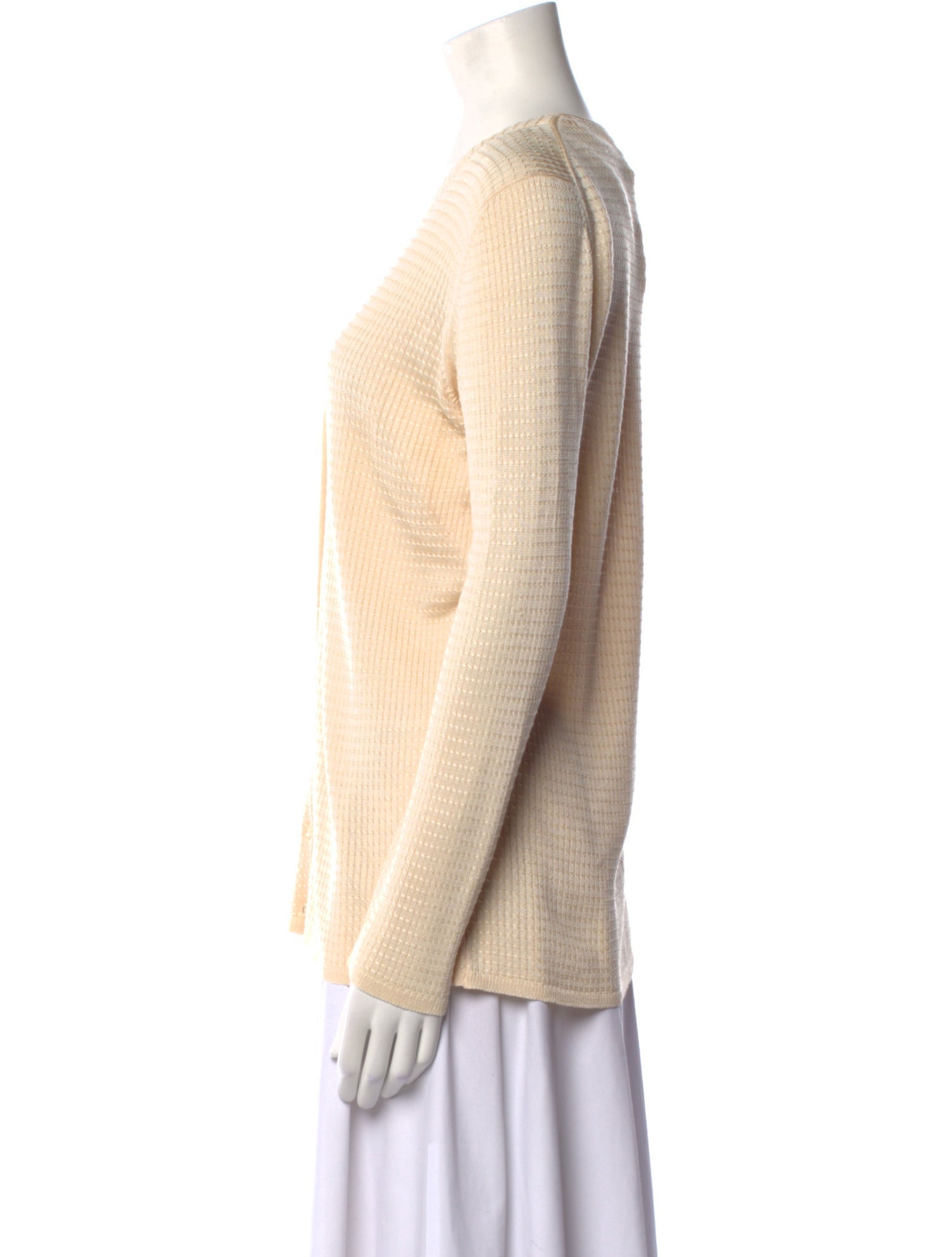Neiman Marcus Silk V-Neck Sweater