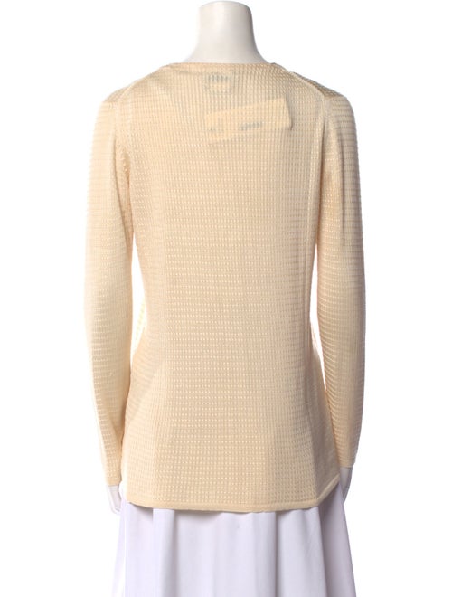 Neiman Marcus Silk V-Neck Sweater