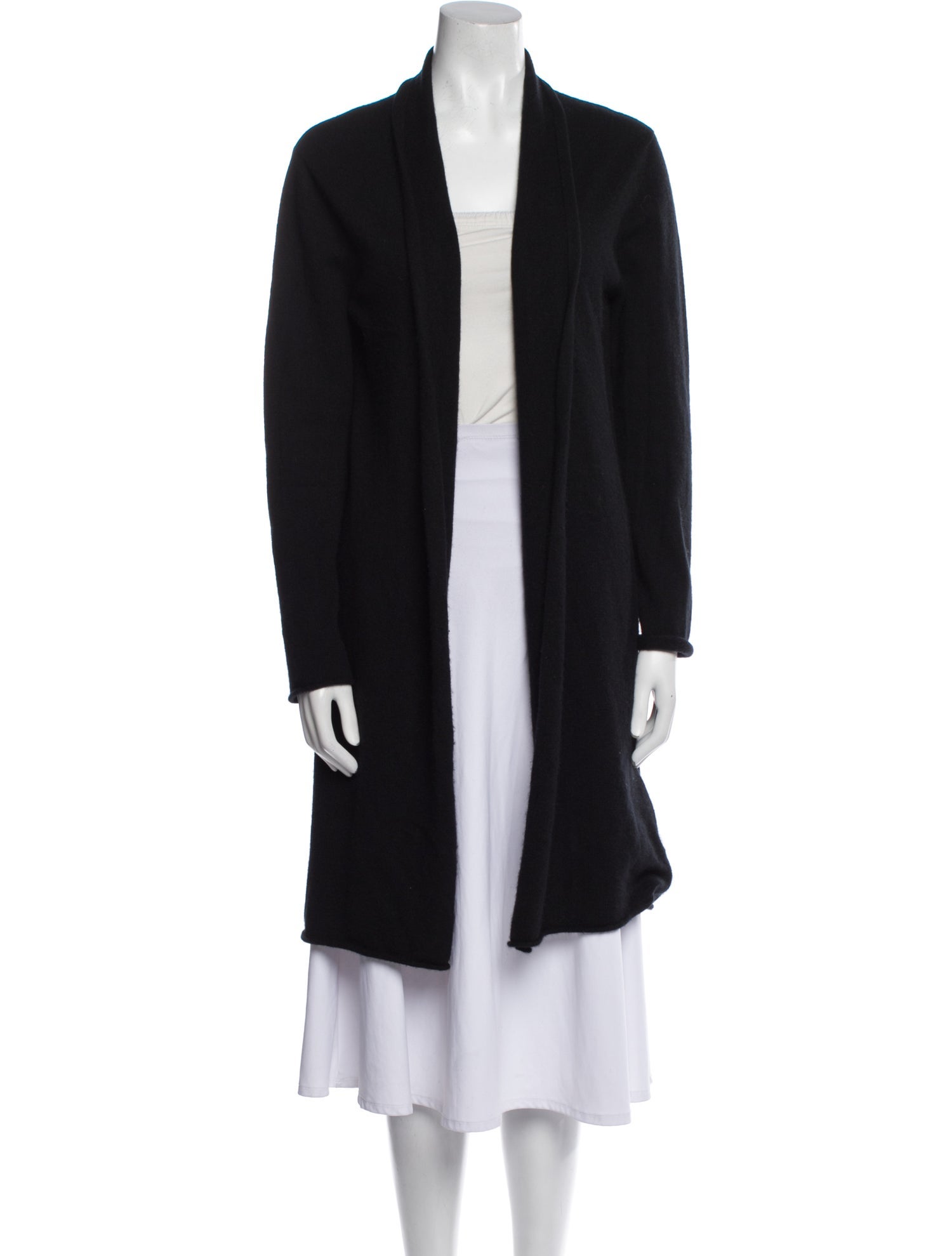 Neiman Marcus Cashmere Open Front Sweater