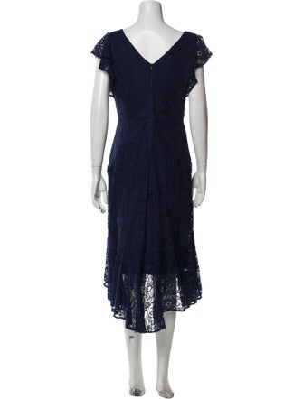 Neiman Marcus V-Neck Midi Length Dress