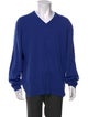 Neiman Marcus Cashmere V-Neck Pullover