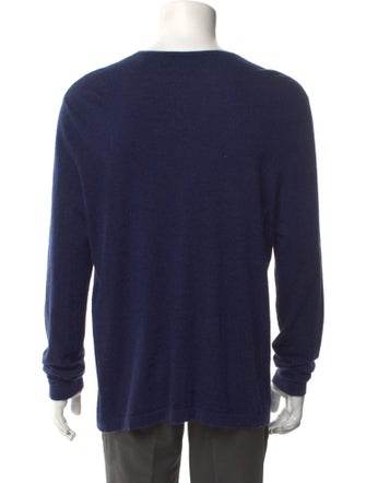 Neiman Marcus Cashmere V-Neck Pullover