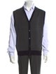Neiman Marcus Colorblock Pattern V-Neck Sweater Vest