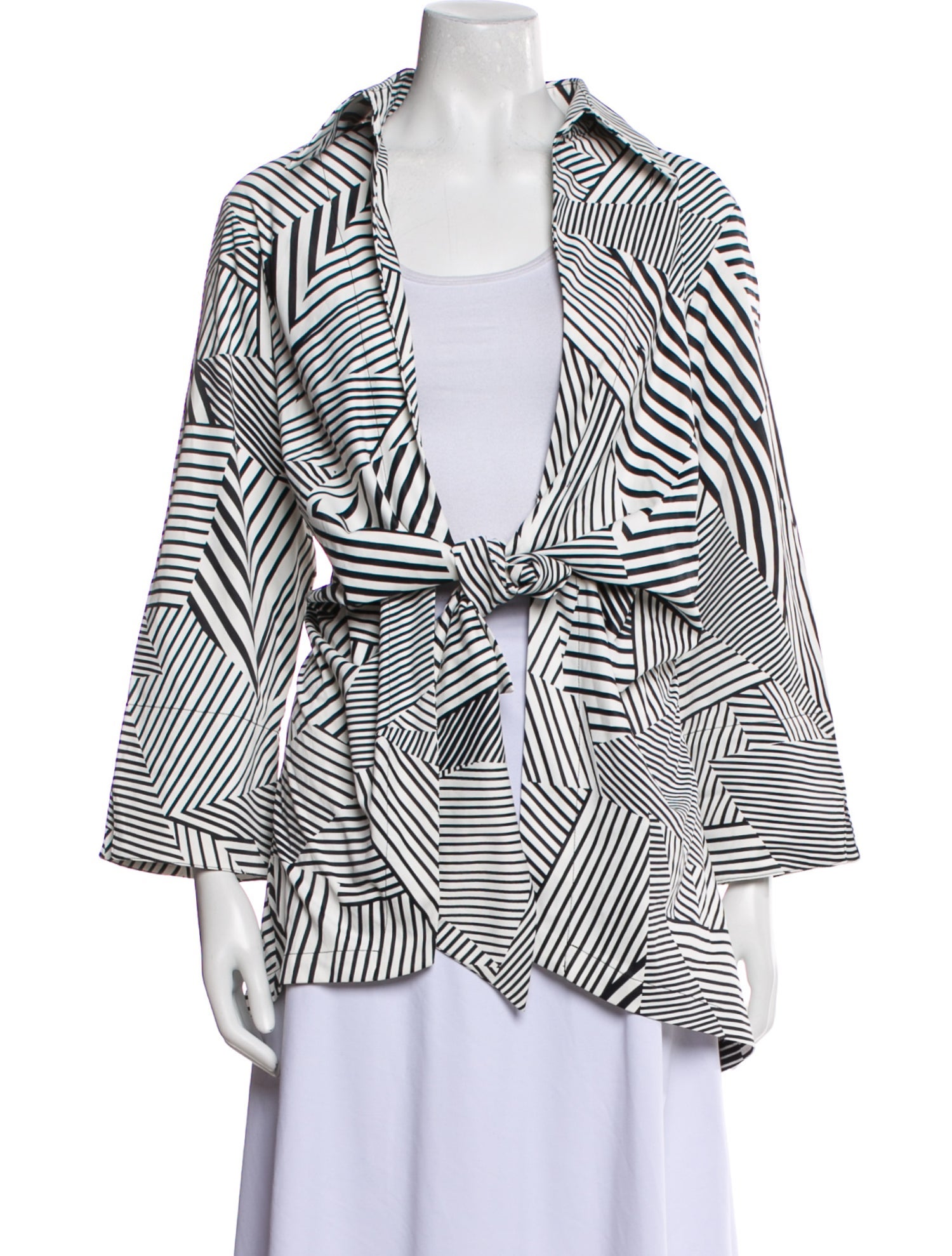 Neiman Marcus Striped Blazer