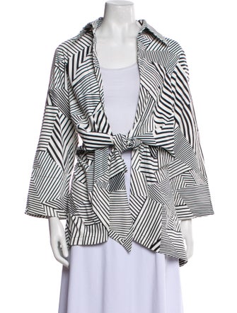 Neiman Marcus Striped Blazer
