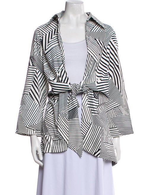Neiman Marcus Striped Blazer