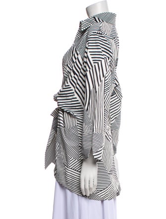 Neiman Marcus Striped Blazer