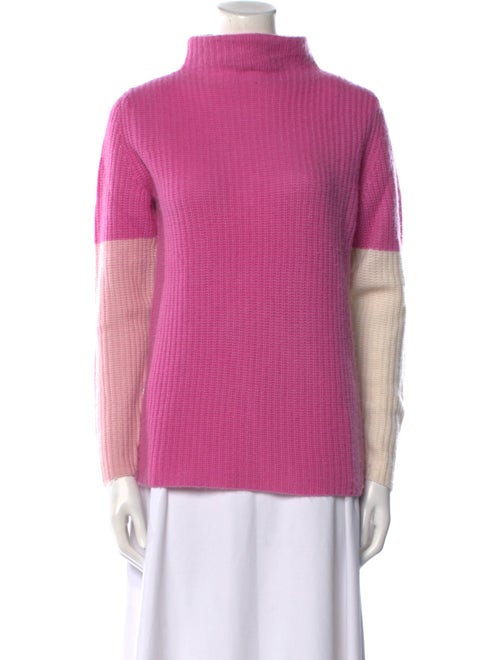 Neiman Marcus Cashmere Colorblock Pattern Sweater