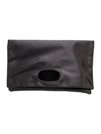 Neiman Marcus Satin Top Handle Bag