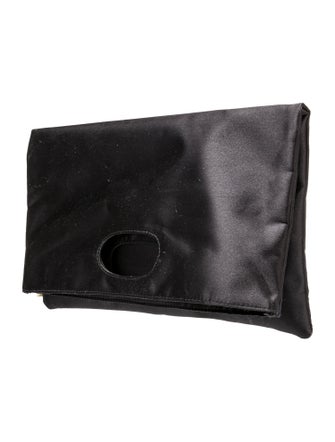 Neiman Marcus Satin Top Handle Bag