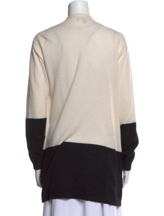 Neiman Marcus Cashmere Colorblock Pattern Sweater