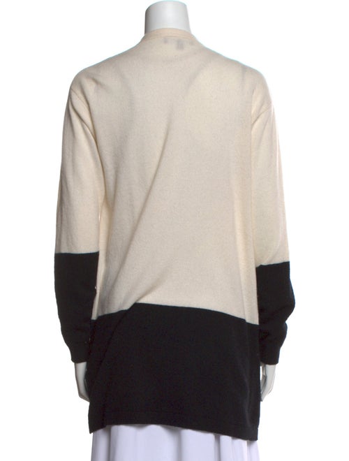 Neiman Marcus Cashmere Colorblock Pattern Sweater