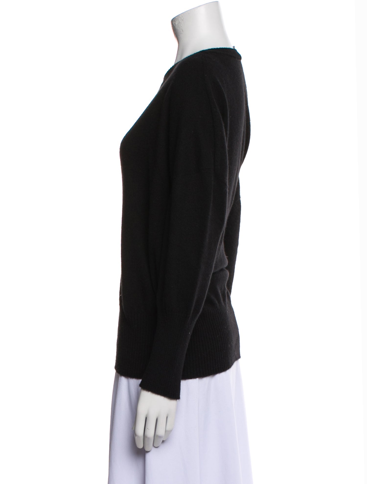 Neiman Marcus Cashmere Bateau Neckline Sweater
