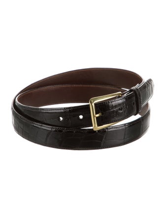 Neiman Marcus Skinny Alligator Belt